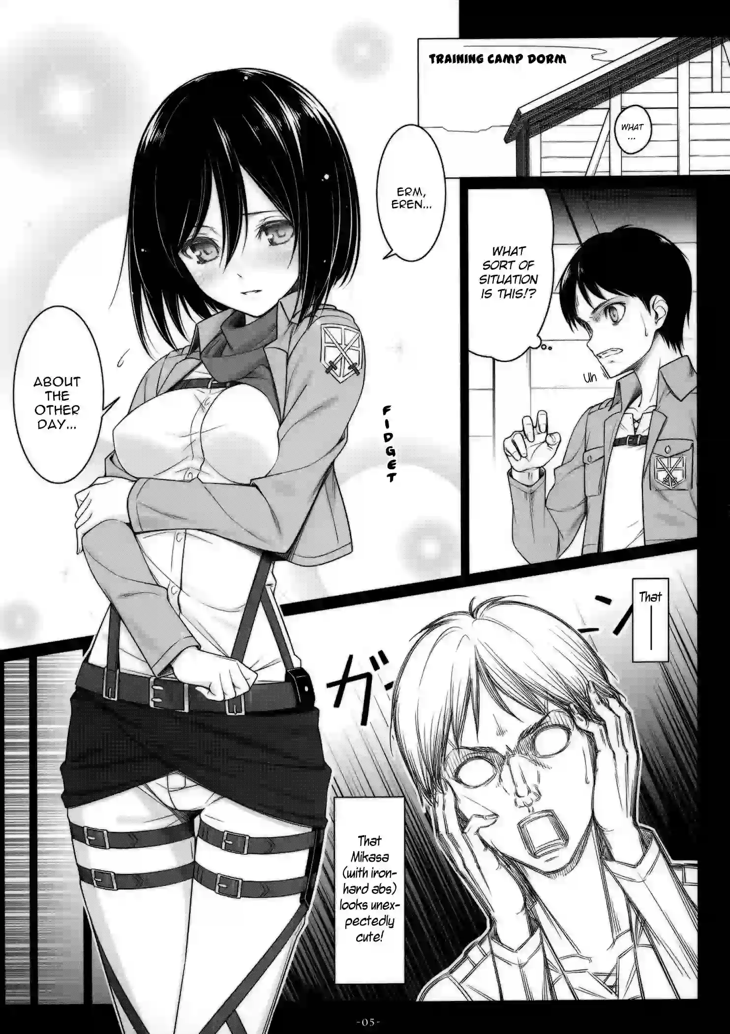 Mikasa ackerman Hentai - Naked on all fours getting fucked by Eren